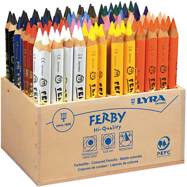 Http: www.cchobby.nl super-ferby-1-kleurpotloden-l-12-cm-vulling-6-25-mm-diverse-kleuren-96-stuk-1-doos
