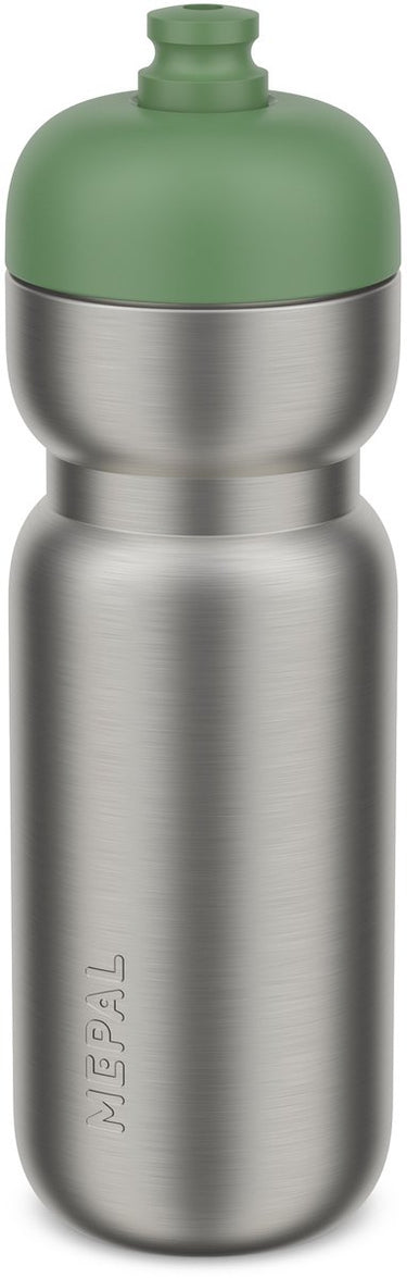 Mepal rvs bidon pull sport - 800 ml - pak. open en drink - lichtgewicht rvs - vaatwasmachinebestendig - drinkflessen - moss green