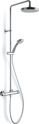 Plieger luzon - douchesysteem - thermostatisch - met stortdouche 20cm - chroom