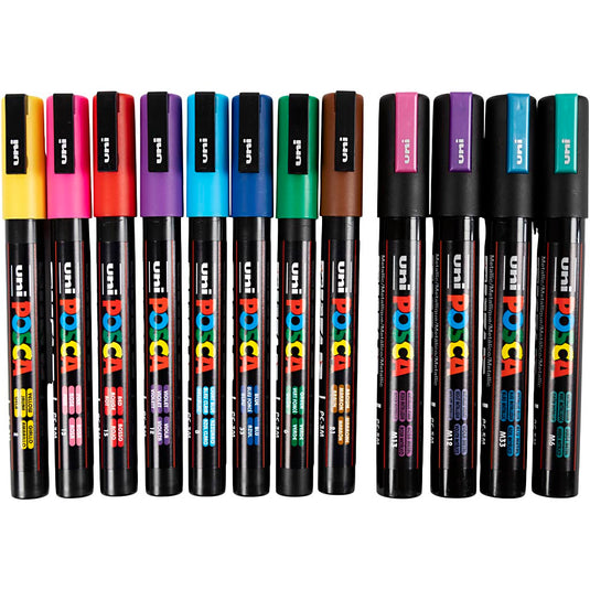 Https: www.cchobby.nl posca-marker-afm-pc-5m-pc-3m-lijndikte-0-9-1-3-2-5-mm-diverse-kleuren-12-div-1-doos