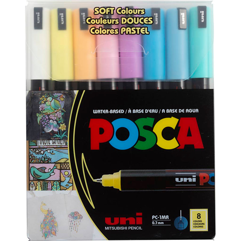 Afbeelding laden in galerijviewer, Https: www.cchobby.nl posca-marker-afm-pc-1mr-lijndikte-0-7-mm-extra-fijn-diverse-kleuren-8-div-1-doos
