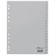 Tabbladen durable 6522 1-20 pp a4 215 230x297mm grijs