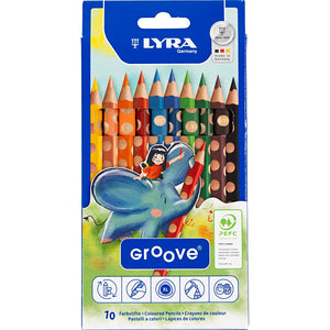 Lyra kleurpotloden groove 10 stuks multicolor