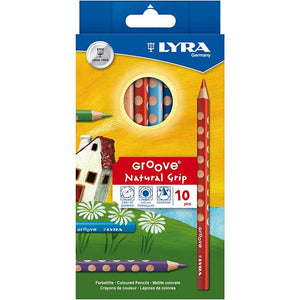 Lyra kleurpotloden groove 10 stuks multicolor