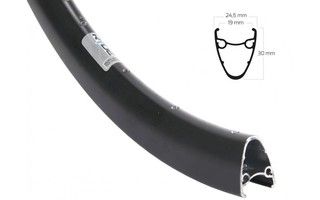 Load image into Gallery viewer, Rigida velg ryde 28 (622) dutch-19 36 14 zwart (ongeslepen)
