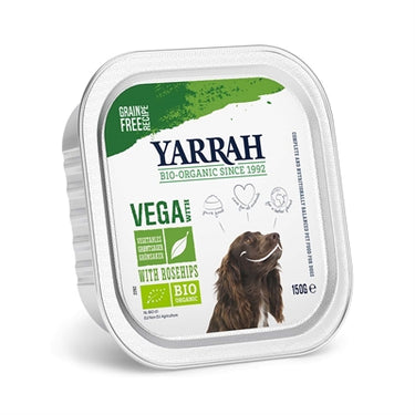 Yarrah Dog alu brokjes vega met rozenbottels