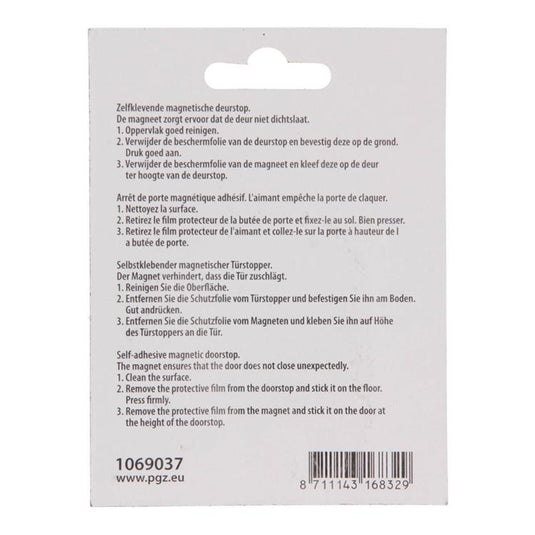 Mack 1069037 - magnetische deurstop wit ø 50 mm 1 st pc | 6 stuks