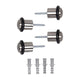 Mack 1069045 - deurstop cilindermodel inox look ø 20h30 mm 4 st pc | 6 stuks