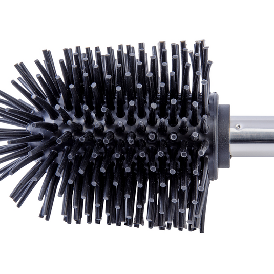 Wenko vervangborstel siliconen met rvs steel, lengte 35cm, borstelkop ø 7,5cm - toiletborstel - wc borstel los - losse toiletborstel - hygiënisch, sneldrogend en slijtvast