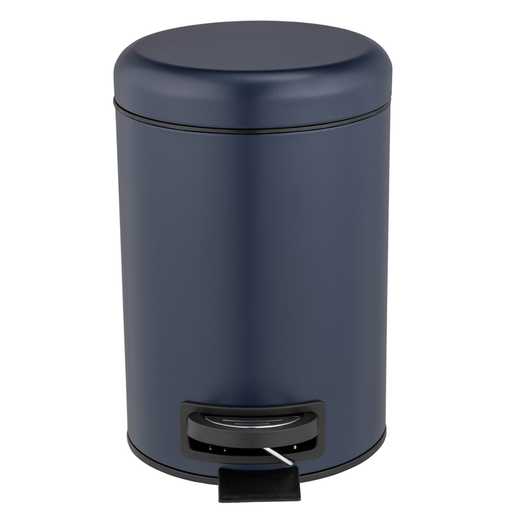 Afbeelding laden in galerijviewer, Wenko 1069575 - afvalemmer leman 3l donkerbl. | 1 stuks
