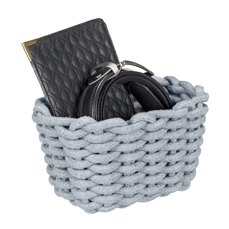 Afbeelding laden in galerijviewer, Wenko 1069558 - opbergmandje tia s grijs | 1 stuks
