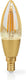 Nedis smartlife led filamentlamp - wi-fi - e14 - 470 lm - 4.90 w - warm wit - 1800 - 3000 - glas - android ios - kaars - 1 stuks