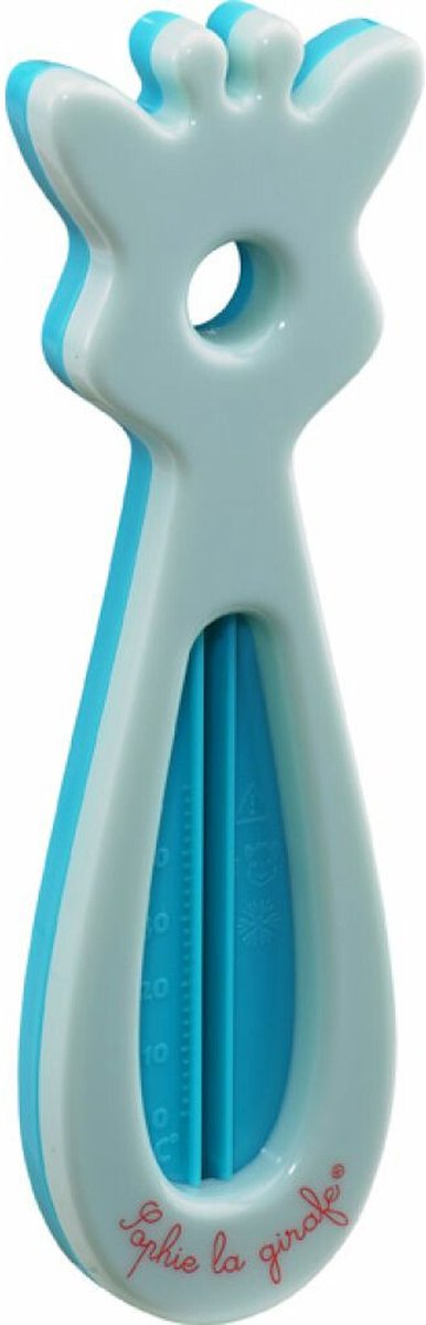 Sophie de giraf badthermometer - waterthermometer - vanaf 0 maanden - 17.7 cm - blauw