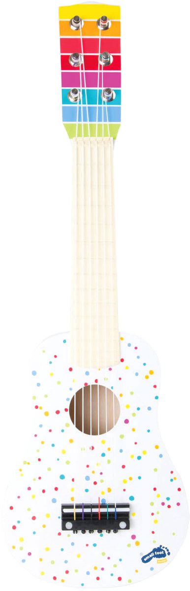 Small foot - houten gitaar met stippen, 53cm