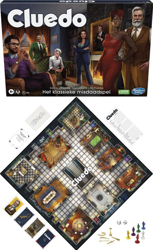 Hasbro cluedo het klassieke misdaadspel