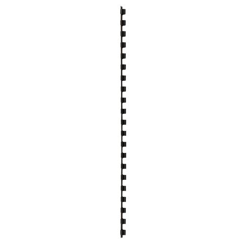 Bindruggen gbc plastic a4 6mm zwart 25vel