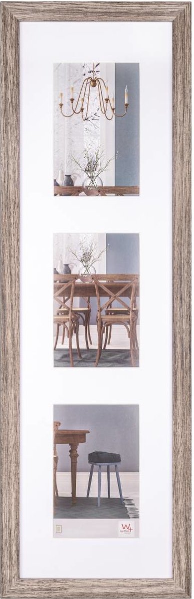 Walther fiorito - mdf houten lijst - fotoformaat 3x10x15 cm - walnoot
