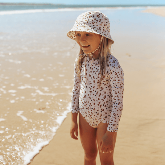 Leopard | kaki uv zonnehoed