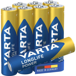 Load image into Gallery viewer, Varta batterij aaa 4+4 alkaline longlife power | 20 stuks
