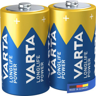 Varta batterij longlife power - hoge energie battery mono 2-piece blis longlife