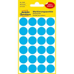 Markeringspunten avery zweckform 3005 blauw 96 stuks
