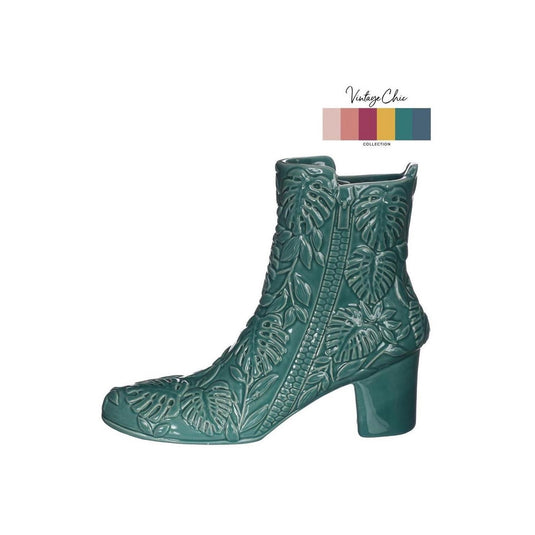 Ideas 4 seasons vaas bootie petrol ã˜7x22x19cm