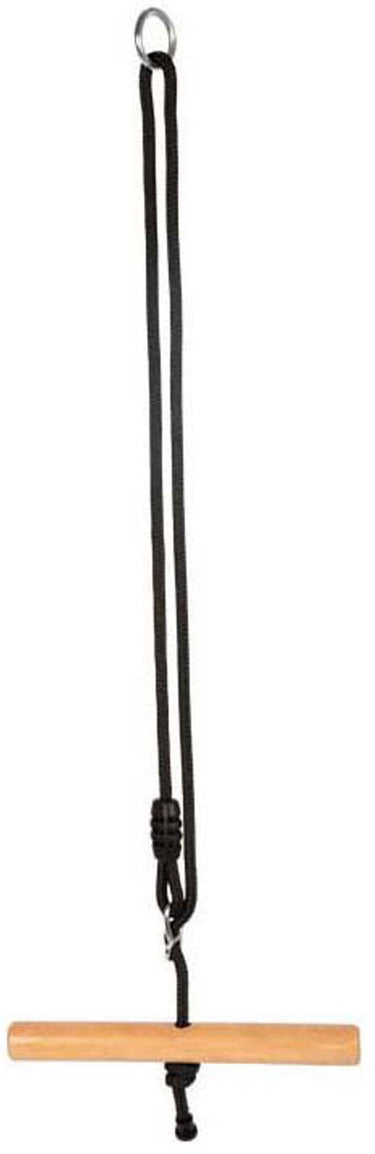 Small foot - houten draaibare trapeze schommel black line