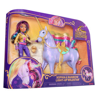 Afbeelding laden in galerijviewer, Unicorn academy gift set unicorn wildstar rainbow light up pop sophia
