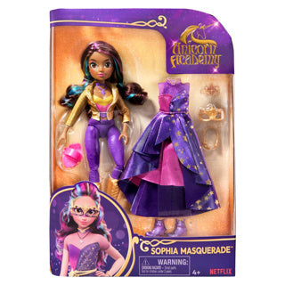 Load image into Gallery viewer, Unicorn academy pop deluxe sophia gemaskerd bal 24 cm

