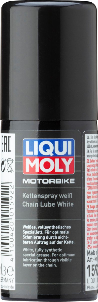 Liqui moly 1592 motor­bike kettingspray wit 50ml