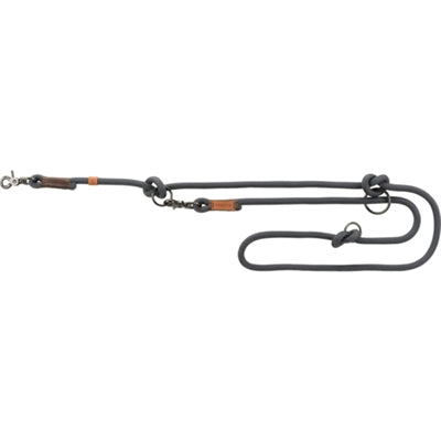 Trixie hondenriem be nordic verstelbaar donkergrijs bruin