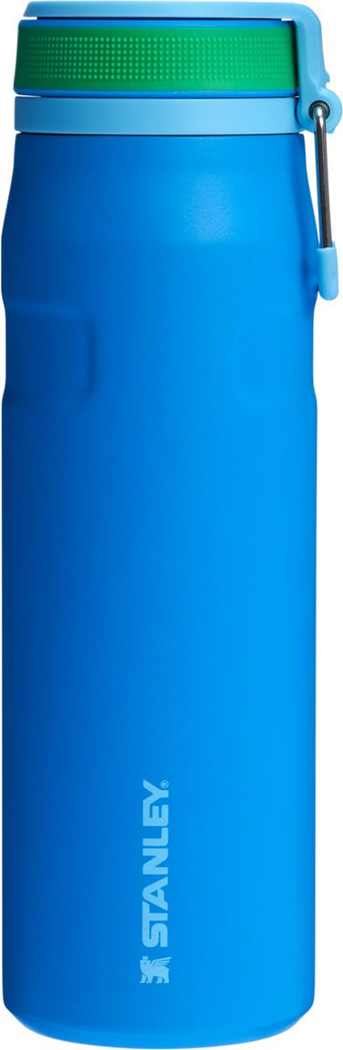 Stanley twist flip 2.0 waterfles met draaidop met springveer 0.7l - 10 uur koud - 2 dagen koud met ijs - roestvrijstalen drinkfles - bpa vrij - lekvrij - vaatwasserbestendig - azure