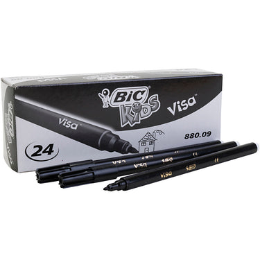 Https: www.cchobby.nl bic-visa-fijne-marker-lijndikte-0-7-mm-zwart-24-stuk-1-doos