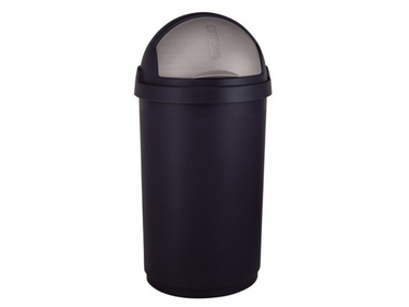 Curver roll prullenbak - 50 liter - zwart