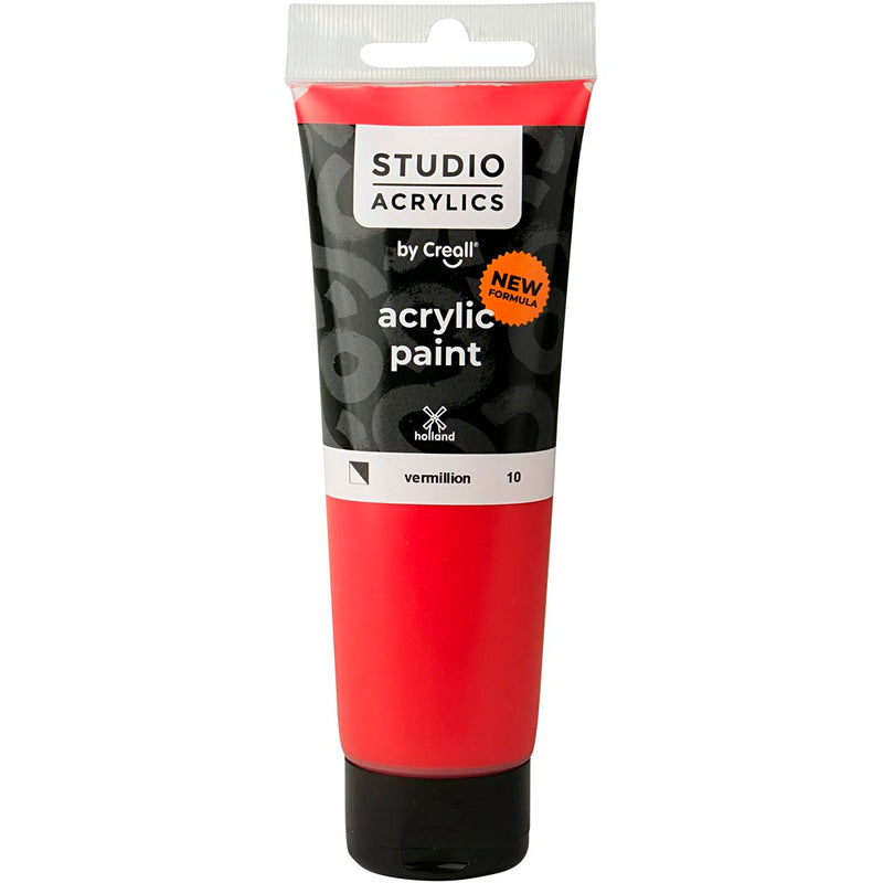 Afbeelding laden in galerijviewer, Https: www.cchobby.nl creall-studio-acrylverf-semi-dekkend-vermillion-10-120-ml-1-fles
