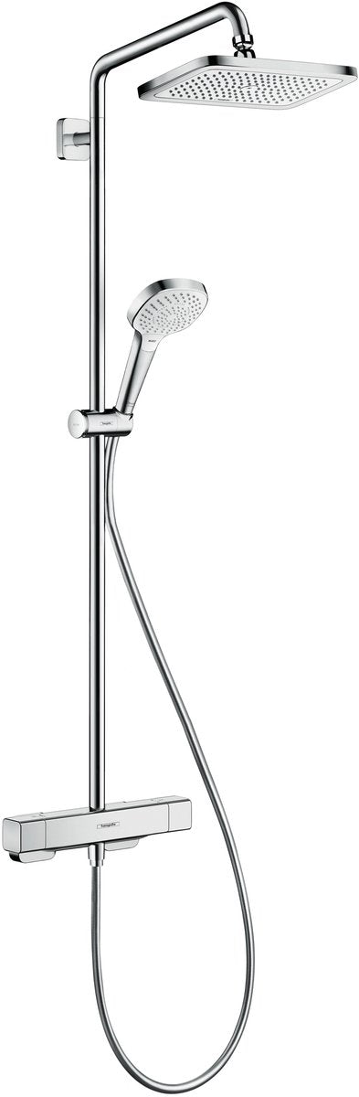 Hansgrohe croma e showerpipe 1jet met thermostaat chroom