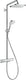 Hansgrohe croma e showerpipe 1jet met thermostaat chroom