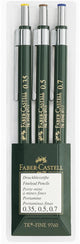 Faber-castell vulpotlood - tk-fine 9760 - 3-delig set - hb - fc-136030