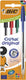 Bic cristal original, clip, stick balpen, blauw, 4 stuk(s), medium
