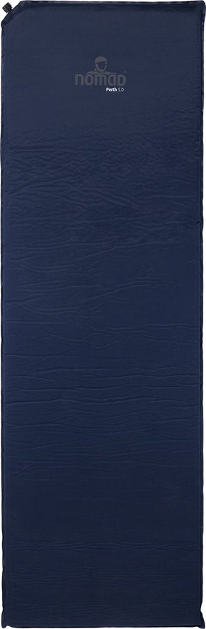 Nomad ® perth 5.0 slaapmat zelfopblazend | 198 x 63 | 5 cm dikte | blauw | comfortabel kamperen | incl hoes