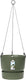 Elho greenville hangschaal 24 - hangpot voor buiten - 100% gerecycled plastic - ø 23.5 x h 20.5 cm - blad groen