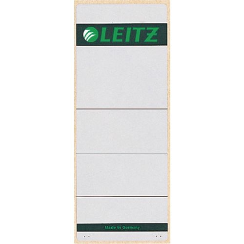Ordnerrugetiketten leitz grijs 10 stuks papier