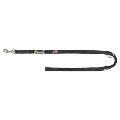 Load image into Gallery viewer, Trixie hondenriem premium dubbelgestikt verstelbaar zwart
