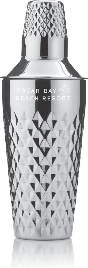 Viski faceted cocktailshaker - roestvrijstaal - 740ml