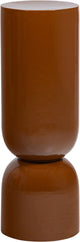 Woood toval pot hoog - metaal - hoogglans honinggeel - 95x32x32