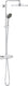 Grohe vitalio joy 310 regendouche - ø 31 cm - inclusief thermostaatkraan en planchet - met cooltouch technologie - chroom