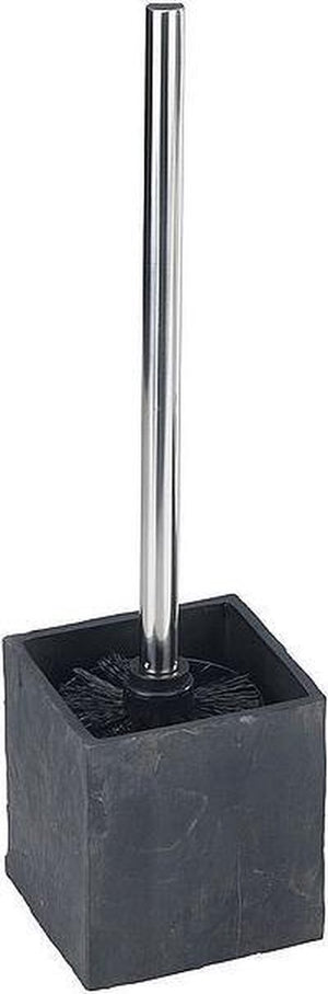 Wenko toiletborstel en houder polyresin 10 x 39 cm antraciet