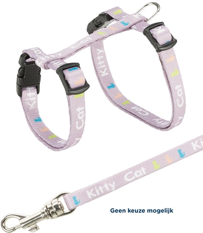 Load image into Gallery viewer, Trixie kittentuig junior met riem kitty cat assorti
