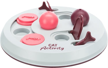 Trixie cat activity flip board bes roze lichtgrijs