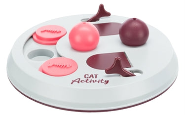 Trixie cat activity flip board bes roze lichtgrijs